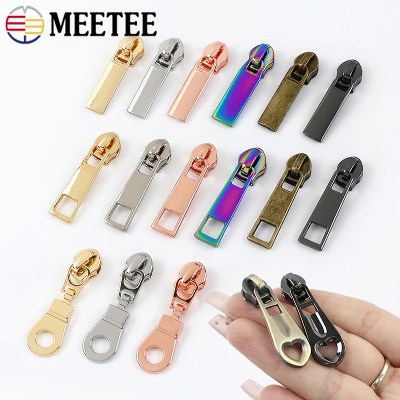 

20Pcs 5# Nylon Zipper Puller Clothes Decor Zips Slider Tent Luggage Replace Zip Closure Head Zippers Repair Kits DIY Accessories