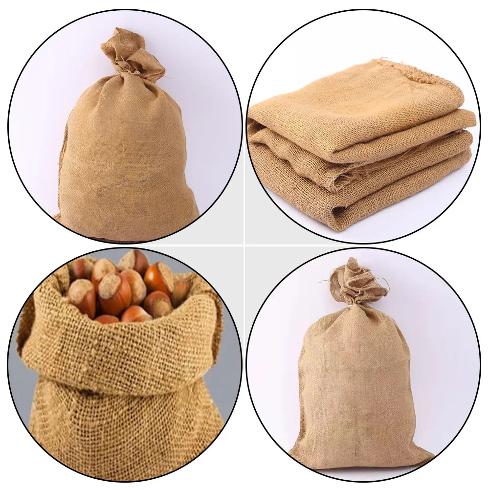 

4 Pcs Flood Prevention Sack Storage Bags Flooding Burlap Halloween Cloth Bread Child