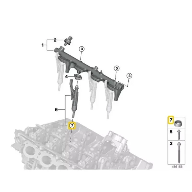 0xxd 6pcs motorbrandstofinjector o ringen lekbestendig brandstofinjector ringen set automotive vervangingen deel voor e70 e71