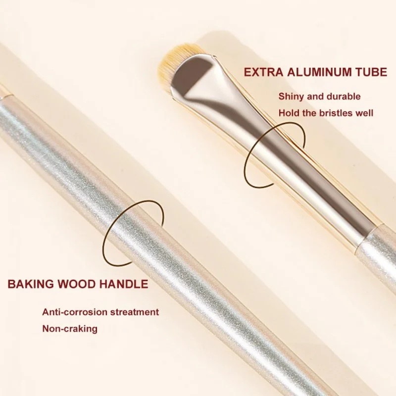 1/2 szt. Pędzel do eyelinera w kształcie półksiężyca, precyzyjny pędzel do makijażu eyelinera, narzędzie do makijażu powiek, pędzel do eyelinera z ostrym, półokrągłym ostrzem.