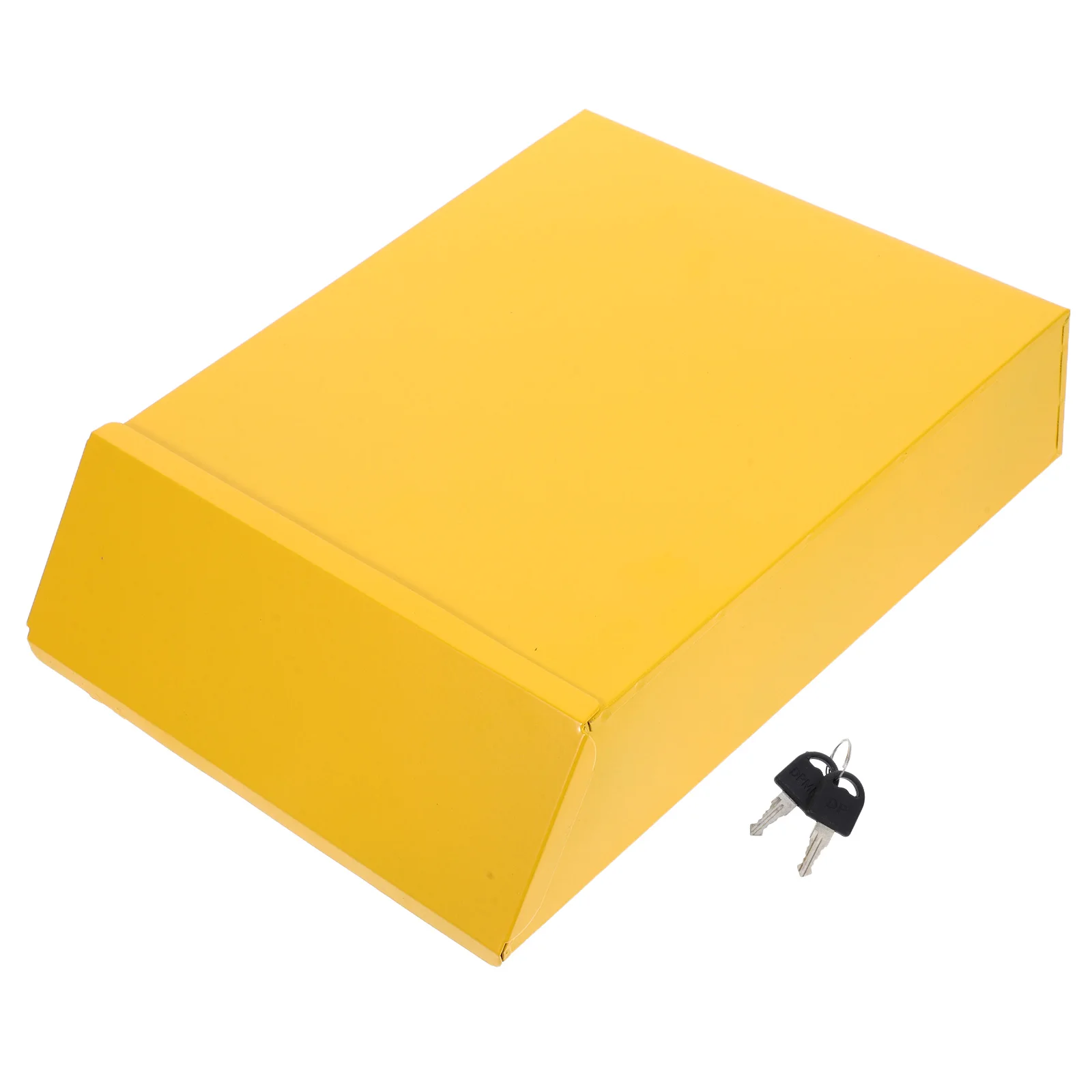 

Retro Tin Mailbox Decorative Iron Boxes Yellow Color European Style Letter Box Suggestion Complaint Post