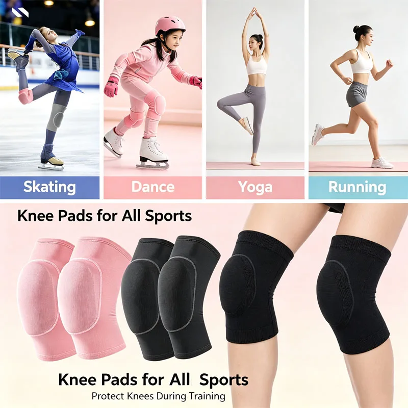 Ultra‑Thin Invisible Silicone Knee Pads Anti‑Collision Knee Cushion for Kneeling Work Figure Skating Skiing Sport Knee Protector