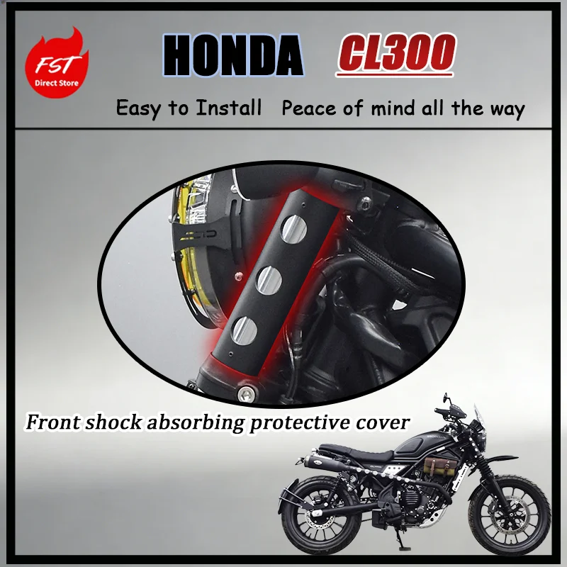 For honda CL300 Vintage Front Fork Protector Stainless Steel Shock Absorber Decorative Cover Tube Shield Motorcycle Accessories