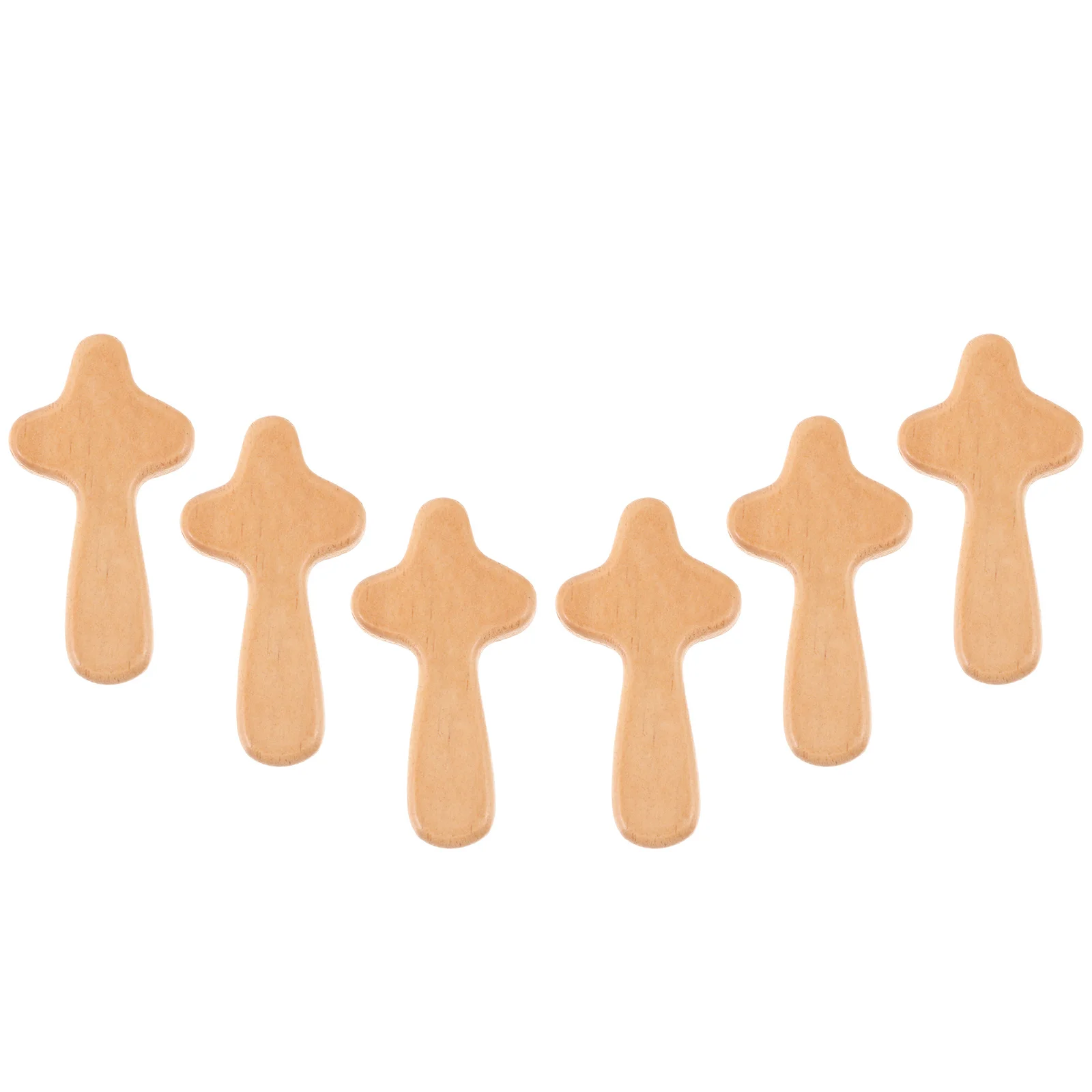 

6Pcs Mini Wooden Cross Hand Holding Cross Decor for Bedroom Living Room Festival Prayer Decoration Hand Wooden Crosses
