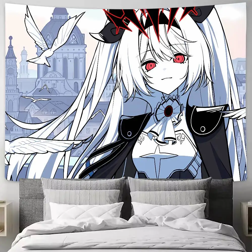Kawaii Lilith Cool The NOexistenceN of you AND Me Tapestry Wall Hanging Art Decoration Aesthetic Background Cloth Birthday Gif