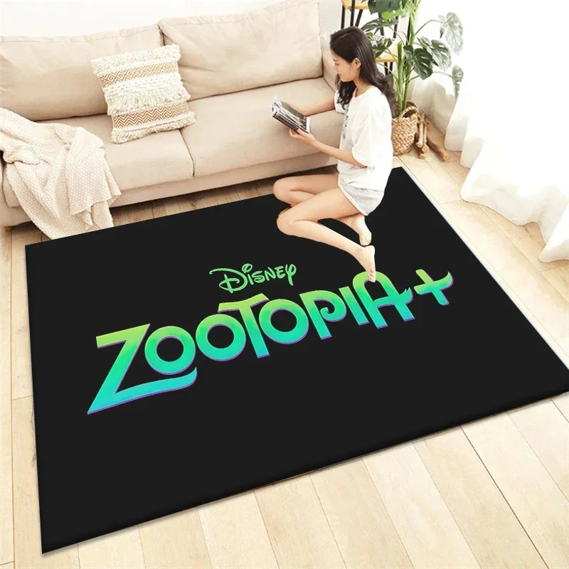 Zootropolis Cartoon Carpet Rug for Living Room Bedroom Decoration Picnic Camp Kitchen Carpet Crawling Carpet Decoration