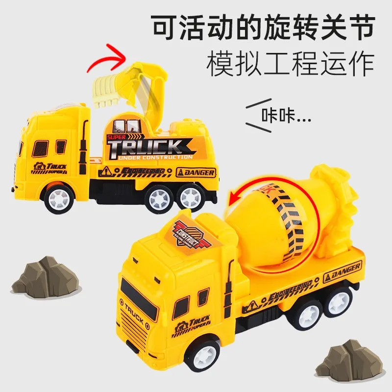 1個入りミニカーモデルおもちゃ、プルバックカーのおもちゃ、エンジニアリング車両、消防車、子供用慣性車、男の子向けダイキャストおもちゃ、クリスマスギフトに