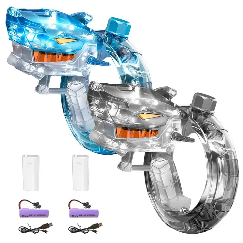 電灯サメ水鉄砲強力な水鉄砲自動水鉄砲のおもちゃ夏の屋外ビーチおもちゃウォーターブラスター子供のためのギフト