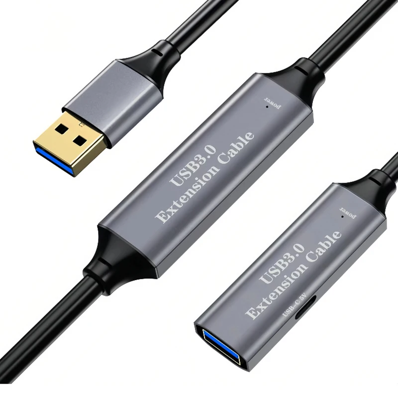 Active USB 3.0 Extension Cable 5M/10M/15M USB Male To Female Repeater Extender Signal Booster Cord Support Webcam Printer Camera