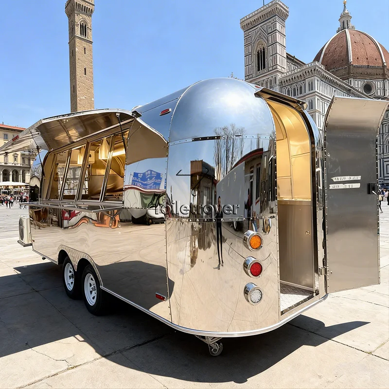 Outdoor Food Cart Trailer Doner Kebab Food Truck Rotisserie DOT Certified Food Bbq Truck Trailers for Sale Fast Food