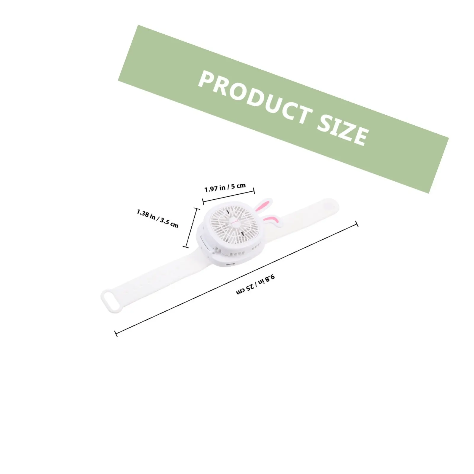 Watch Fan Kids Cartoon Watch Fan Portable Watch Fan Usb Fan With Wrist Strap Usb Rechargeable Fan For Childrens Travel Straps view 3