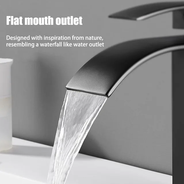 Waterfall Sink Faucet Bathroom Accessories Dual Control of Hot and Cold Bathroom Mixer Tap Washbasin Faucet Set Fixture Home 4 Waterfall Sink Faucet Bathroom Accessories Dual Control of Hot and Cold Bathroom Mixer Tap Washbasin Faucet Set Fixture Home 4