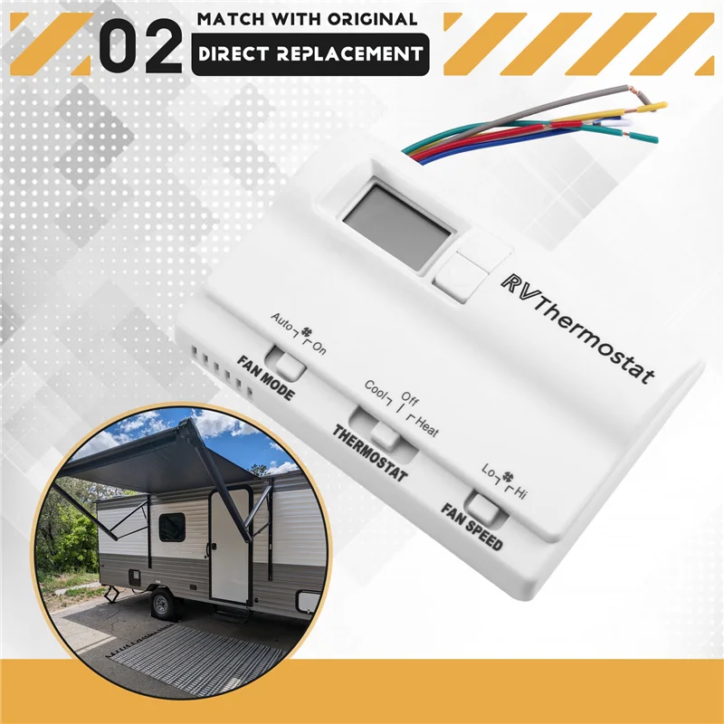 

Rv Thermostat Switch Digital Thermostat 8330D3351 Rv Air Conditioning Thermostat Air Conditioning Thermostat White