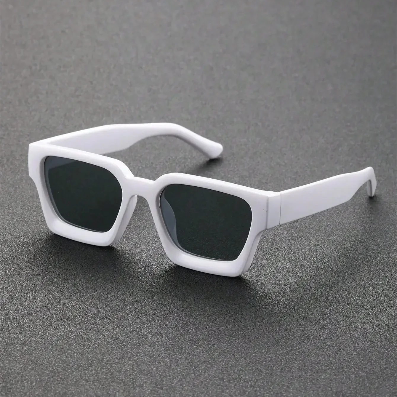 1 Stück Herren-Sonnenbrille, klassische modische Sonnenbrille mit quadratischem Rahmen, modisches Accessoire, unverzichtbar für den Urlaub, modischer Artikel – Detail 5
