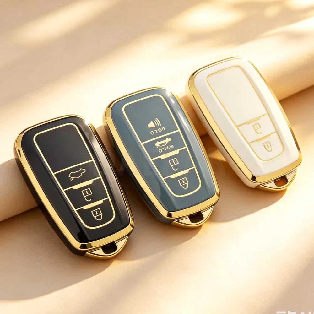 New Soft TPU Car Key Case for Toyota Camry RAV4 Highlander Avalon C-HR Prius Corolla GT86 Key Cover Keychain Auto Accessories
