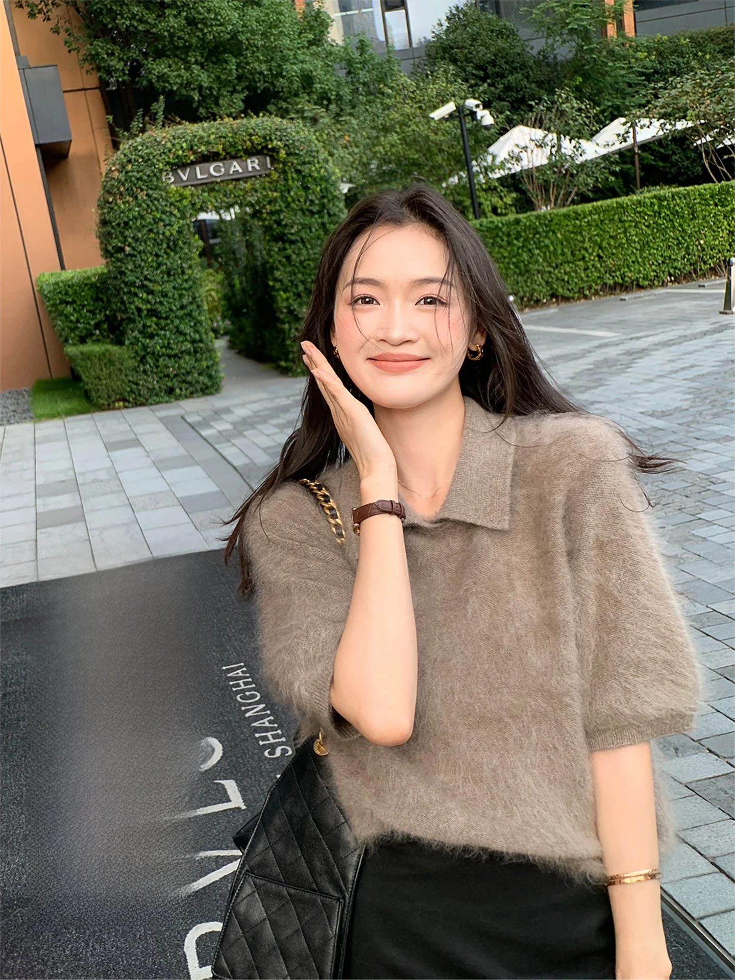 

Свитер из шерсти Fol Else Ultra Beautiful 00, вязаный, нежный, мягкий, женский, легкий, с V-образным вырезом, пуловер