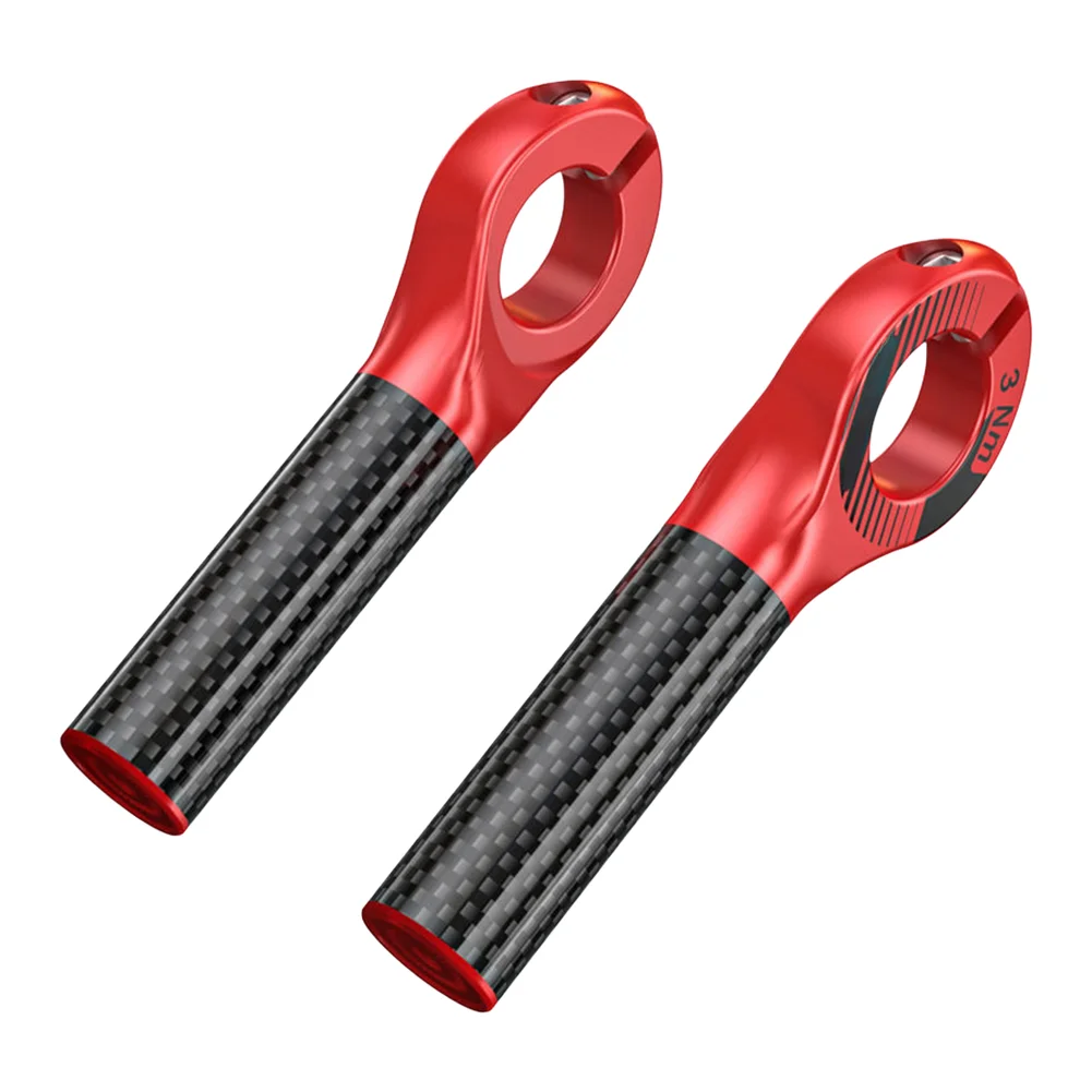 Handlebar Extension for Grips Made from Carbon Fiber with Streamlined Profile to Reduce Drag and Enhance Overall Bike Aesthetics