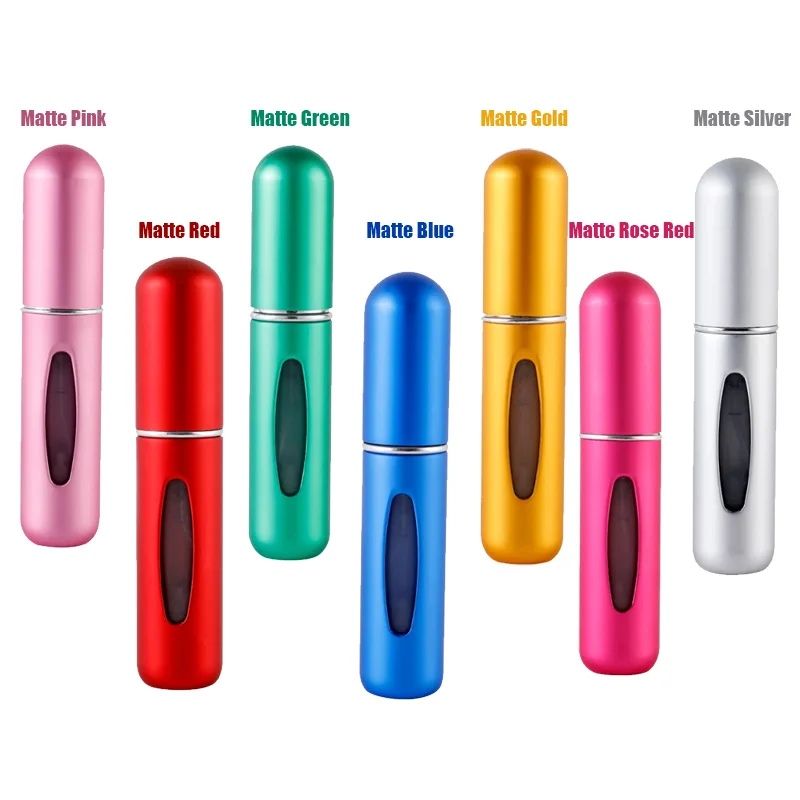 

1PCS Portable Mini Travel High-end Perfume Bottle Base Refill Bottle Straight Charging Small Sample Perfume Aluminum Material