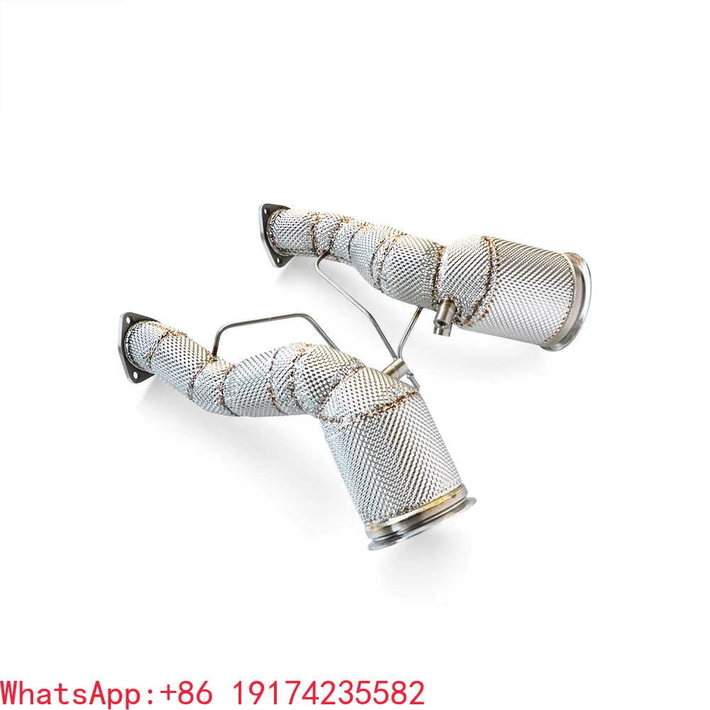 

Downpipe for Audi RS6 RS7 C8 4.0T 2021 2022 With Heat Shield Stainless Steel 304