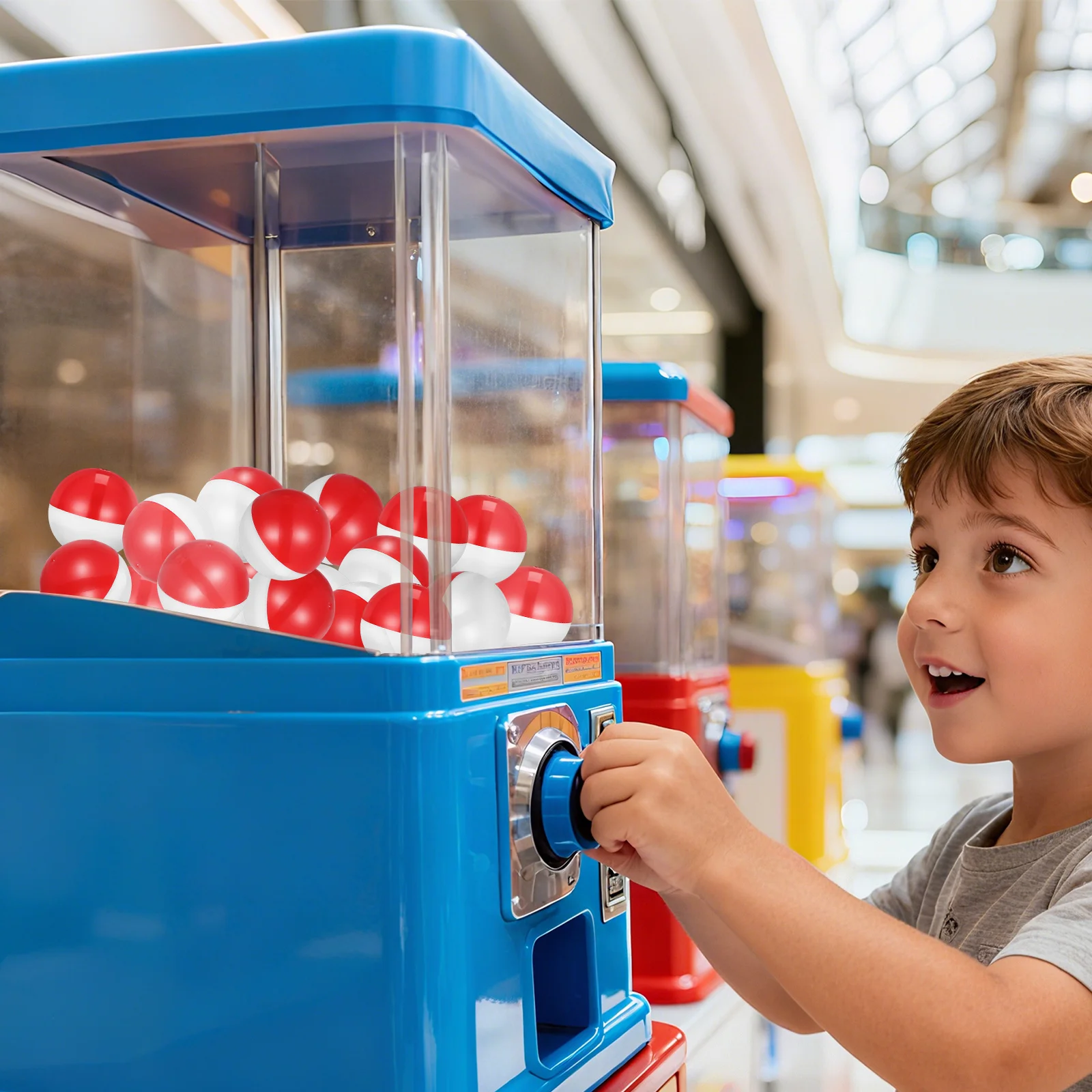 

25Pcs Round Empty Plastic Vending Fillable Storage Containers Multi-Function Candy Boxes Party Favor