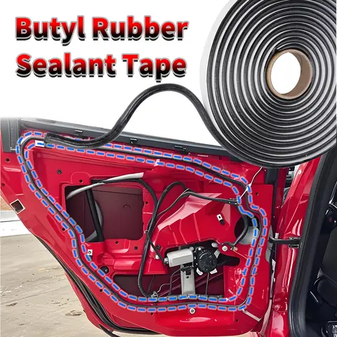 Butyl Rubber Glue Headlight Sealant Retrofit Reseal Hid Headlamps Taillight Shield Glue Tapes Car Door Seal Accessories