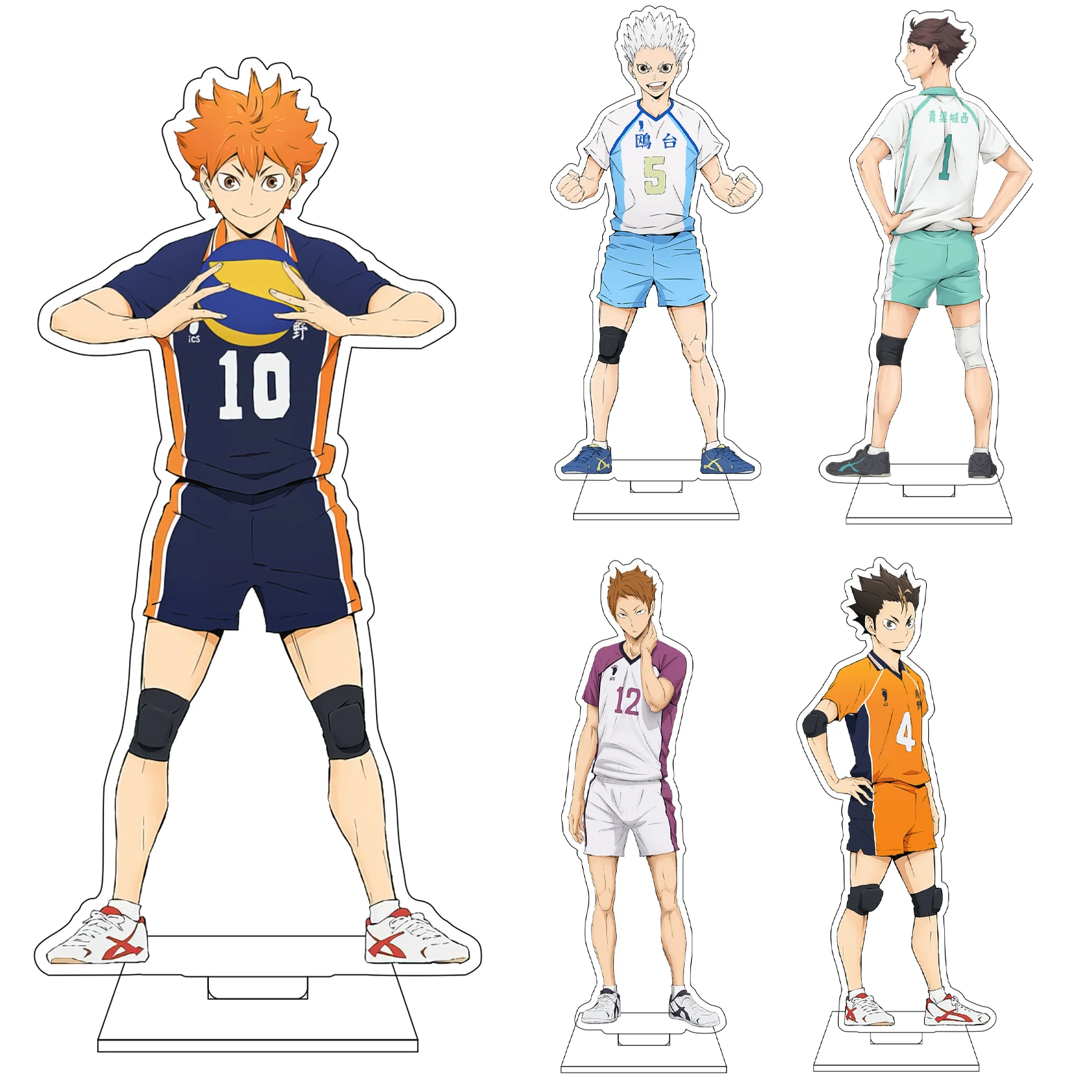 

16CM Anime Haikyuu Cosplay Acrylic Figure Stand Plate Asahi Azumane Daichi Sawamura Tobio Kageyama Hinata Shoyo Ornaments Gifts