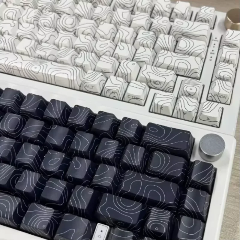 Contour original side engraved keycap PBT creative personalized light-transmitting keycap customization
