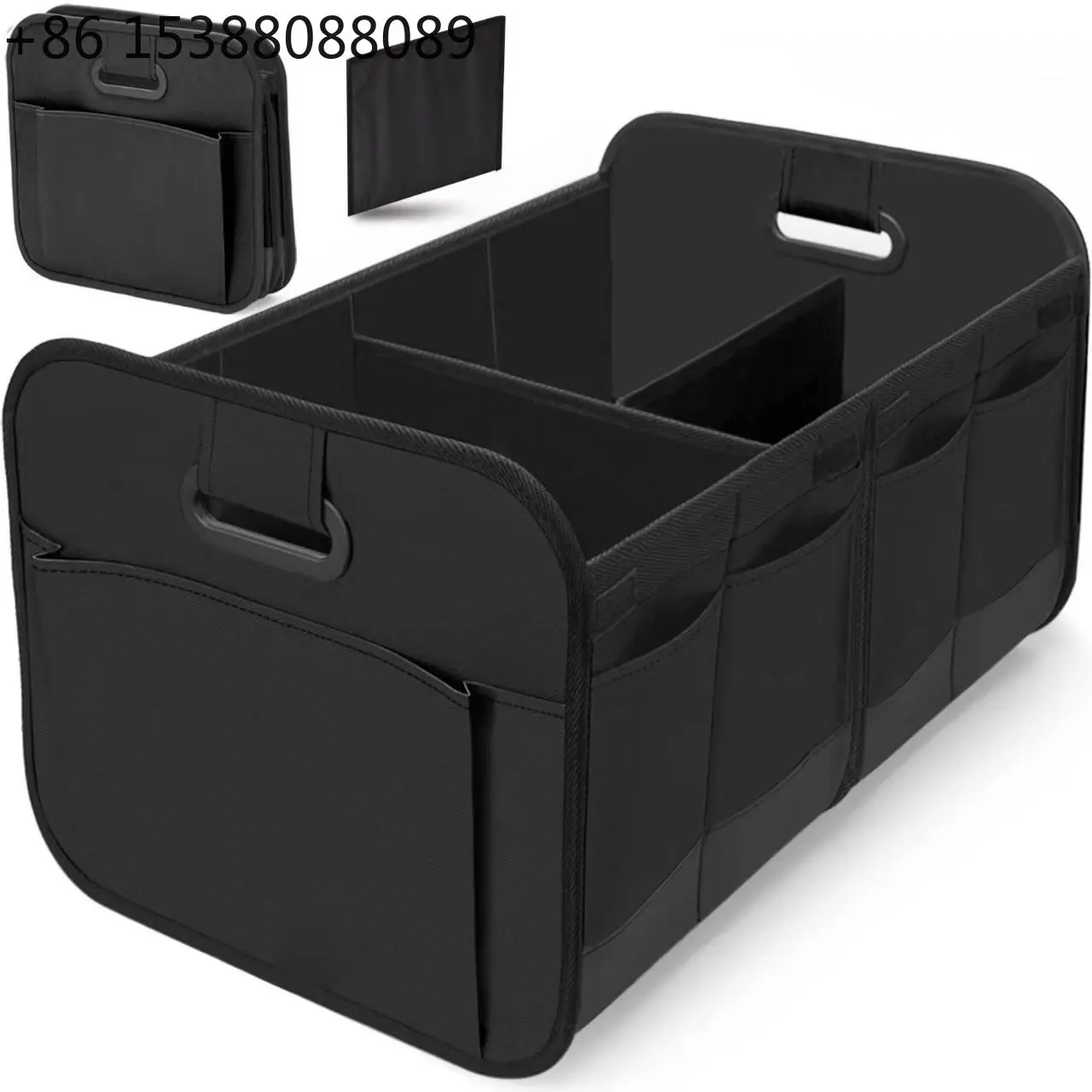 Cross-border car storage box trunk storage box oxford cloth storage box large capacity foldable spot wholesale(1pcs)