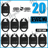 20pcs USB C To Type C Cable 100cm Fast Charging Cord For Samsung Galaxy S21 S20 Ultra Note 20 10 A50 A70 A80 Charger Tipe C Wire