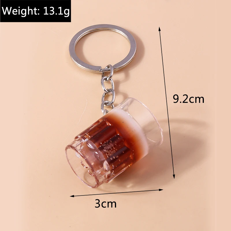 Mode Simulation Zigarette Schlüssel bund 3d Lebensmittel Schlüssel ring Anhänger für Schlüssel halter Männer Frauen Tasche Dekor DIY Schmuck Geschenk – Detail 4