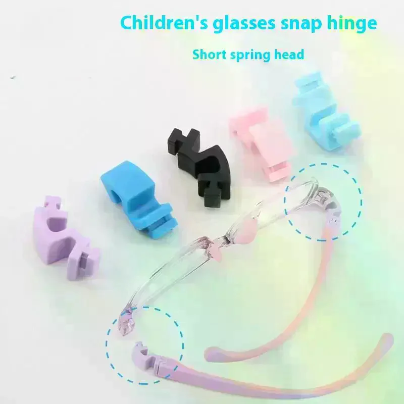 Silicone Glasses Legs Glasses Arm Anti-Slip Snap-on Eyeglasses Arm Replacement Multiple Color Silicone Glasses Legs Children's