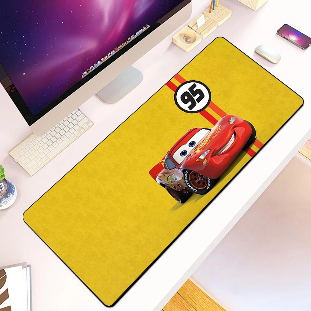 Disney Cars Lightning McQueen Mousepad Printing Computer Gamers Locking Edge Non-slip Mouse Pad XXL90x40cm Keyboard PC Desk Pad