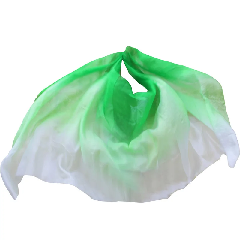 Belly Dance Silk Veil 100% Real Silk Belly Dance Accessory Hand Scarf Shawls Belly Dancer Performance Practice Clothes Prop