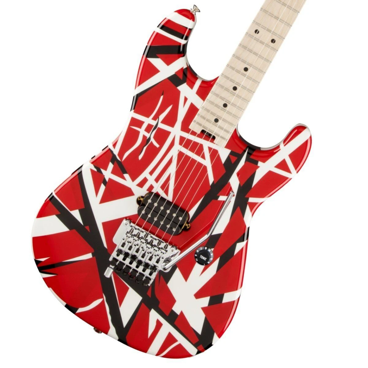 Striped Series Red with Black Stripes E Halen Signature Model  Guitar