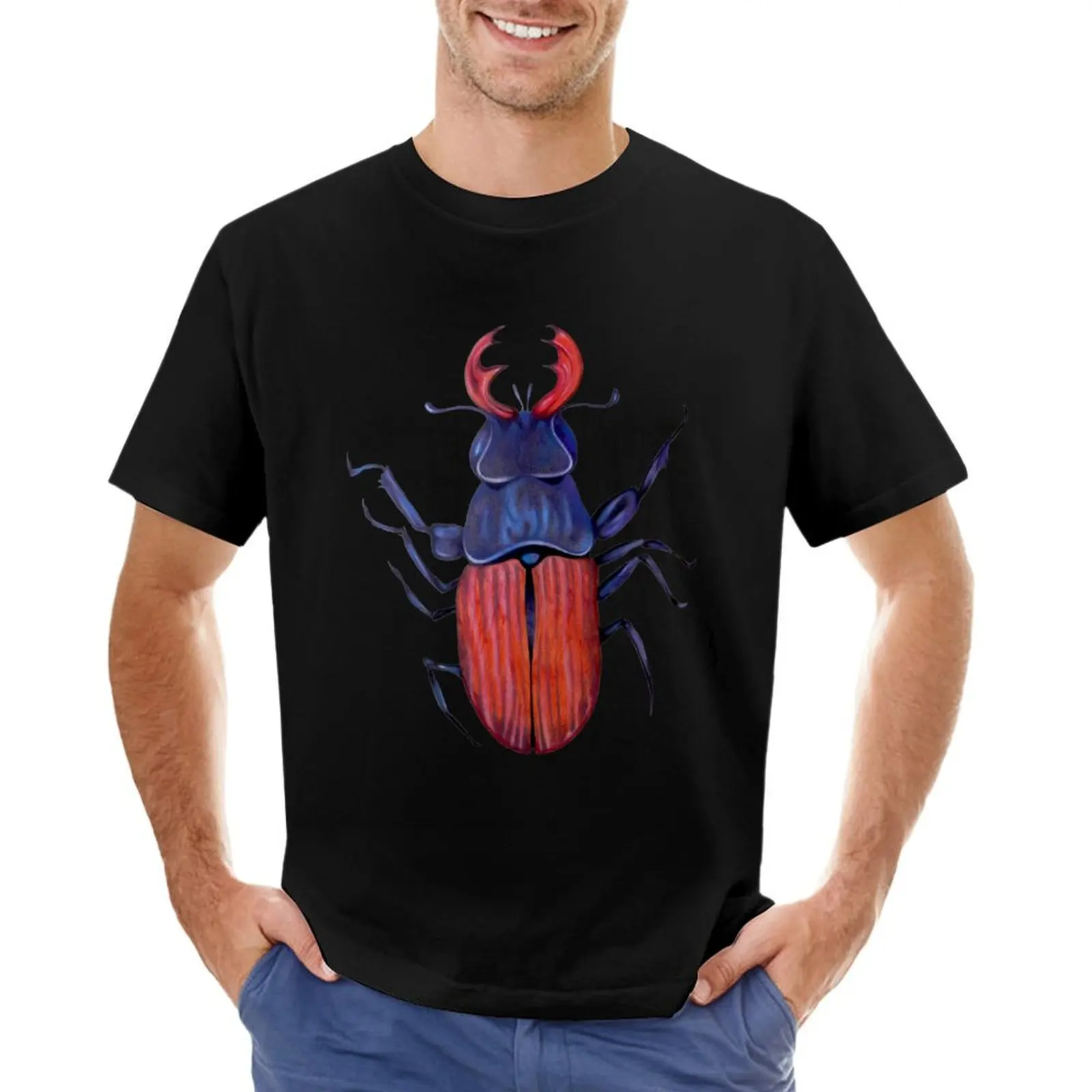 The measurement of space / stag-beetle T-Shirt graphic tee shirt tees anime clothes oversizeds mens t shirt