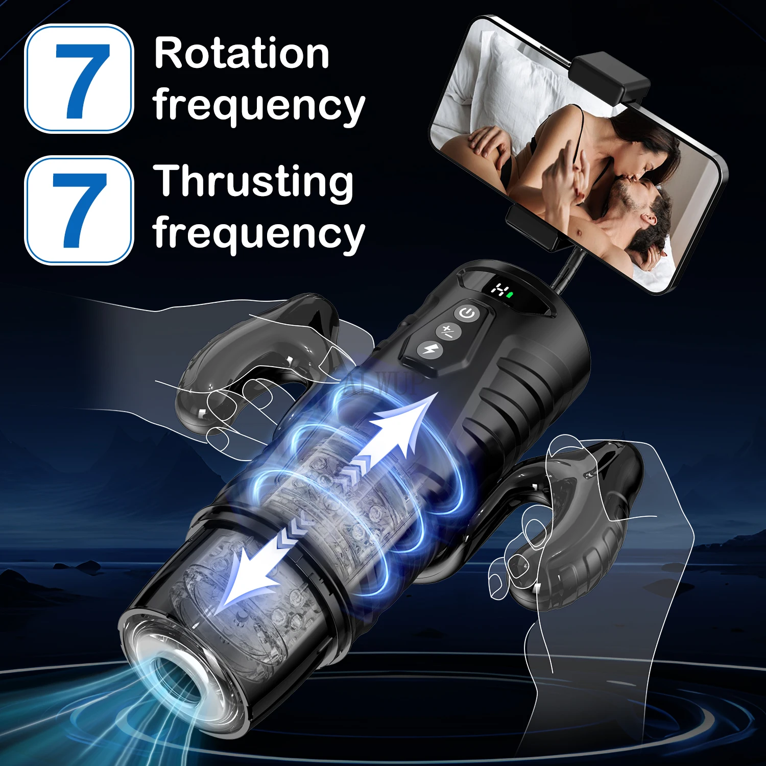 Automatic Male Masturbator Sex Toys for Men Thrusting Rotating Masturbators Cup Pocket Pussy Sex Machine Electric Penis Pump 18+