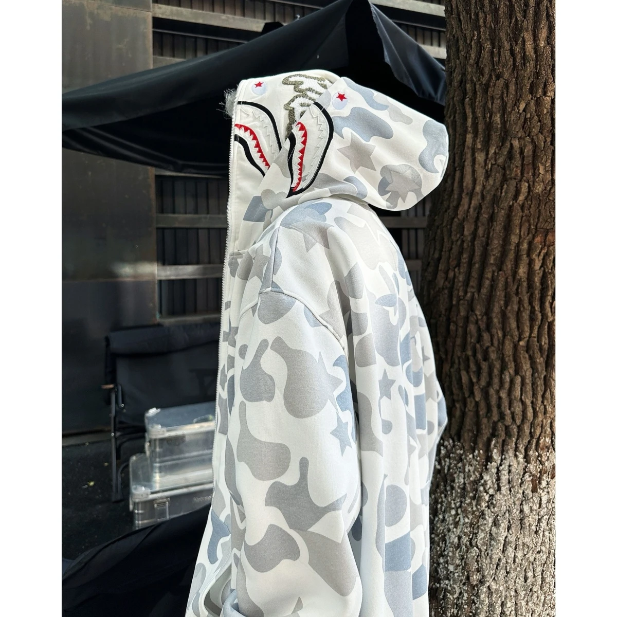 

Американская толстовка-худи на молнии в стиле хип-хоп, камуфляжная, для женщин, весна-осень, тонкая, модная, для пар