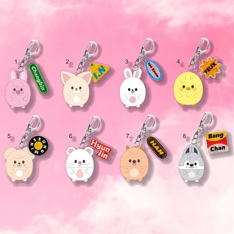 

"Kpop Stray Kids Bag Charm Pendant - Hyunjin Felix Han Jisung DOIT Design - Perfect Birthday Present"