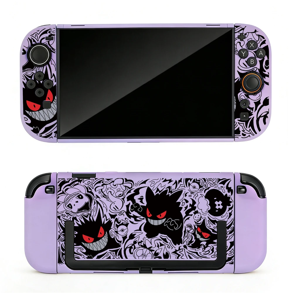 Comic Gengar Protective Case for Switch 2 (2025),Hard PC+TPU Cover Protector,  TV Dock Station Base Case for Nintendo Switch 2 view 2