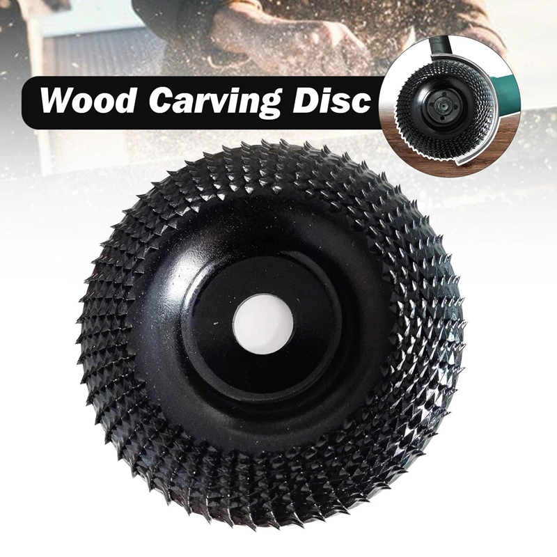 Imagem -06 - Redondo Woodworking Angle Grinder Disco de Escultura em Madeira Roda de Modelagem Ferramenta Rotativa Abrasiva 16 mm 22 mm Bore