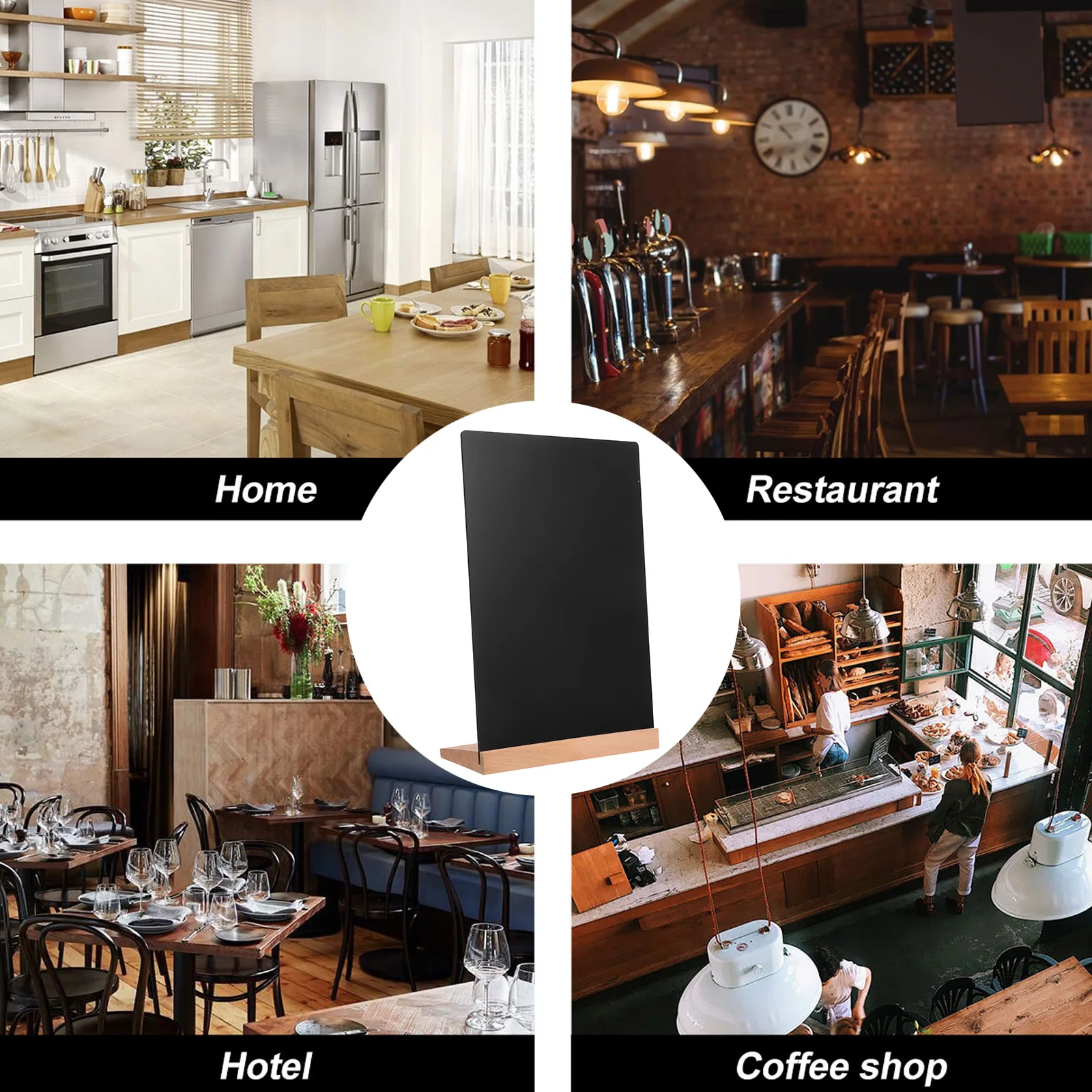 1 set piccolo lavagna cancellabile da tavolo cartello design moderno menu ristorante display bacheca in piedi cartello lavagna