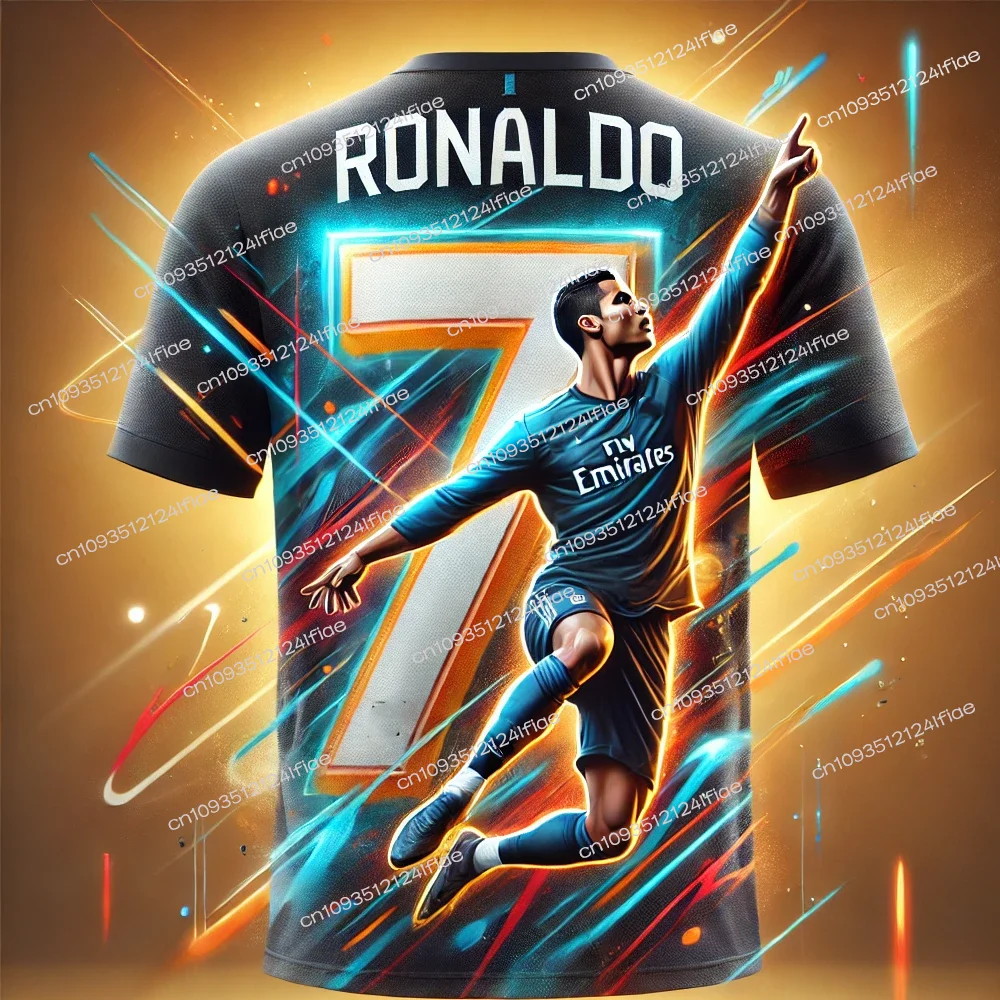 Neuheiten 2025, Cristiano Ronaldo Special Edition, Fußballtrikot für Erwachsene, Herren/Damen, Sport-T-Shirt, Kinder-Spezialtrikot-Set