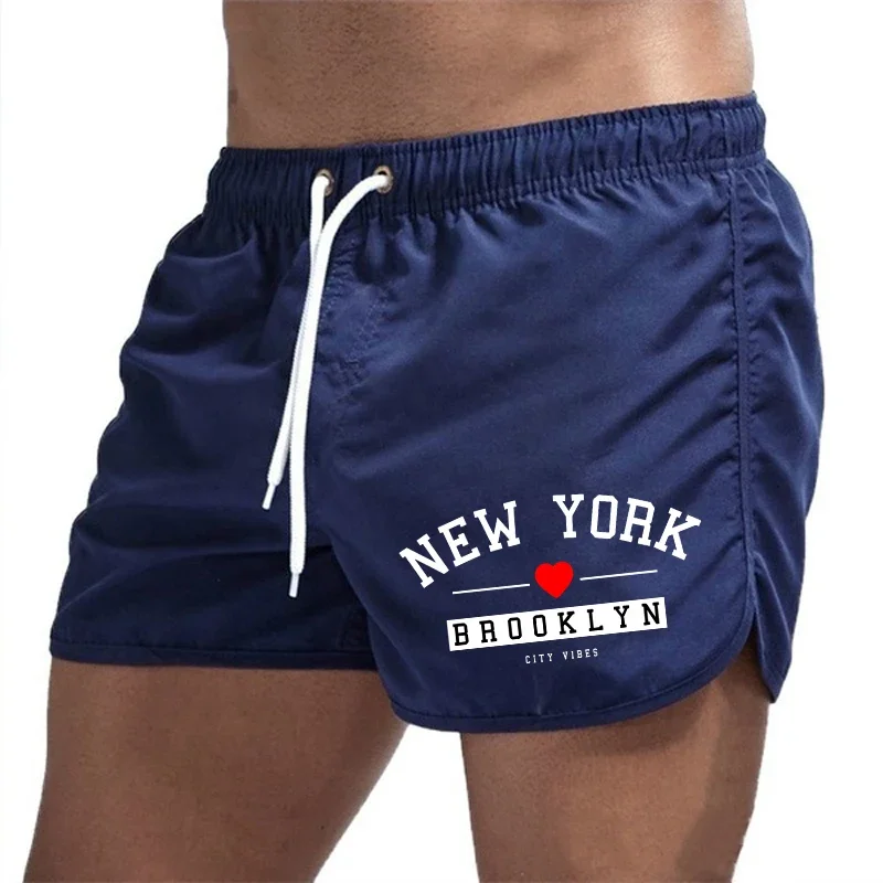 2025 venda quente dos homens nova york board shorts verão praia casual moda surf shorts ginásio de fitness correndo ciclismo shorts 9 cores