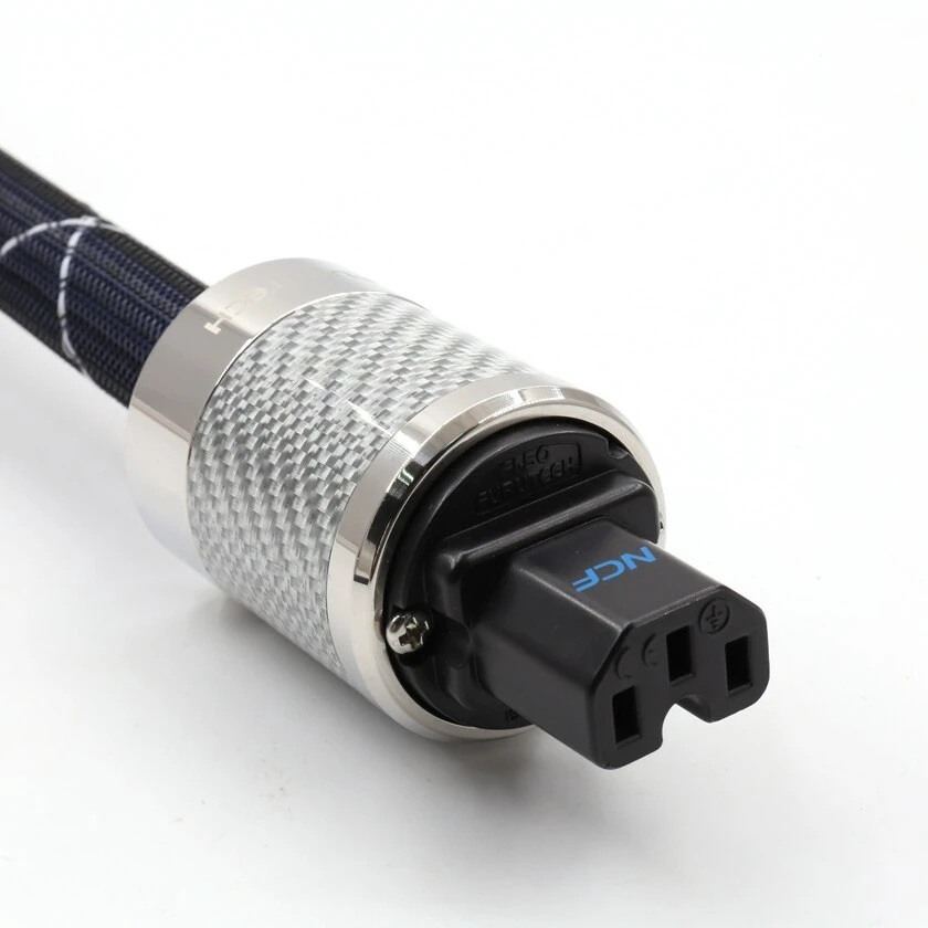 furukawa Flux-50 HIFI Audio Filter In-Line Power Filter Carbon Fiber Power Plug Filter