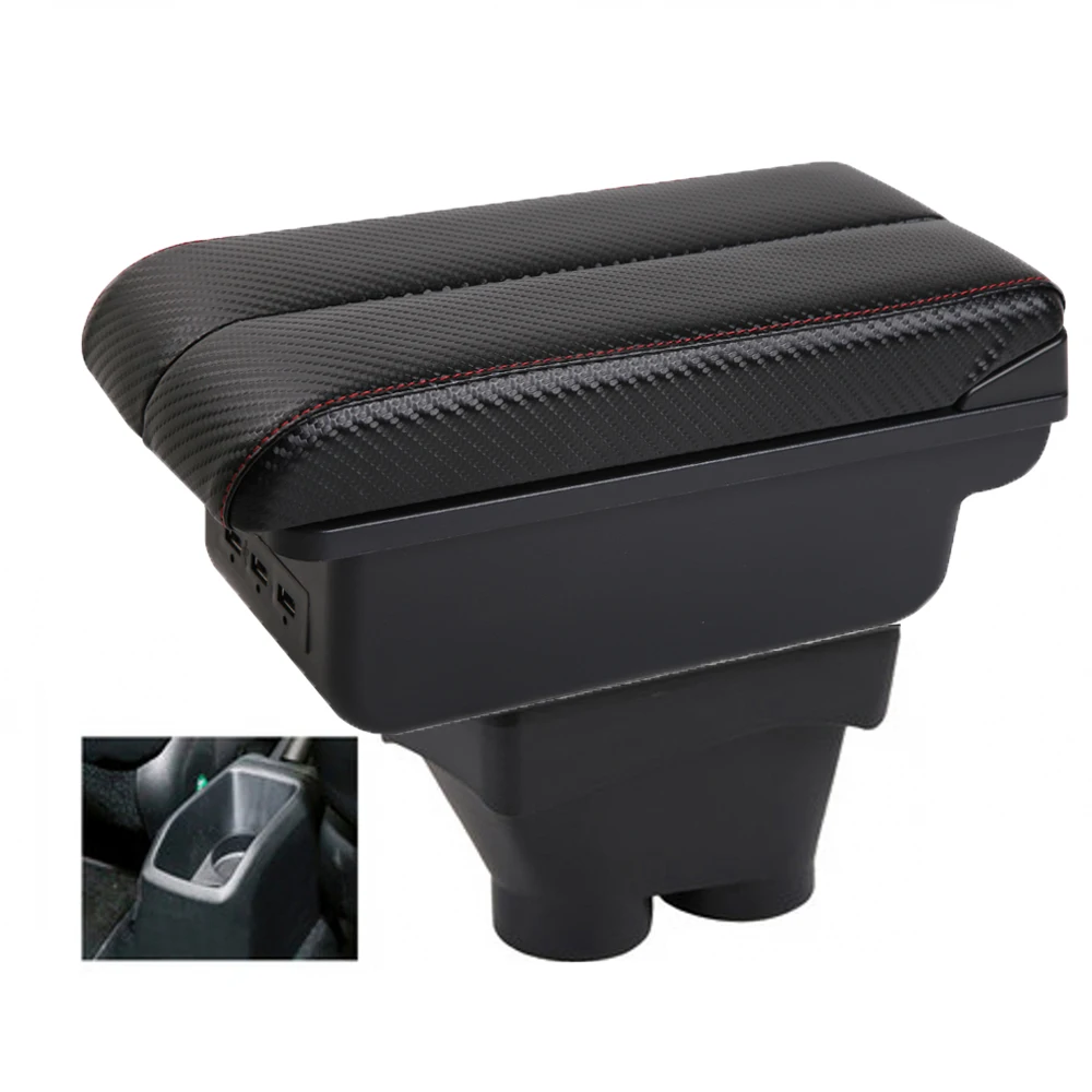 Opbergdoos voor de middenconsole met armsteun en elleboogondersteuning, voor de bestuurderszijde van een Peugeot 208, een accessoire voor het interieur van de auto.