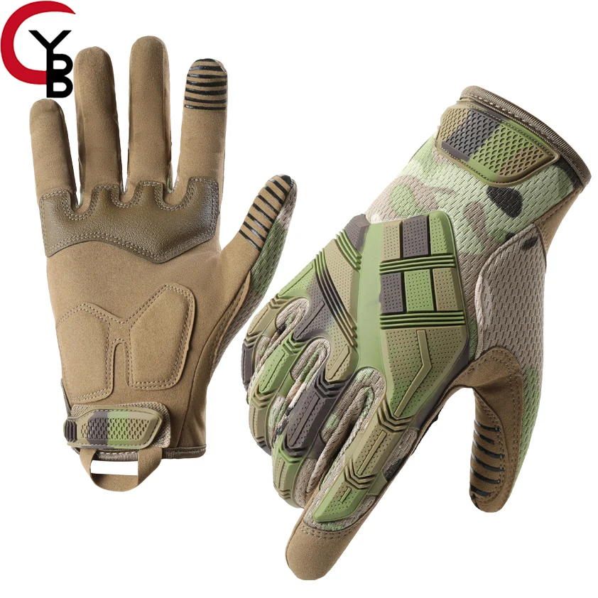 

YANBIGUO Tactical Gloves for Men,Touchscreen Motorcycle Gloves with Soft Shell&Palm Pad for Cycling Hunting Camping Climbing