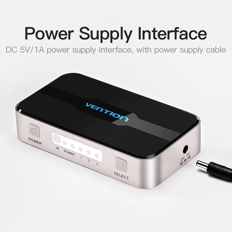 Vention 3 in 1 out HDMI Switch 4K 3D 2.0 1.4 HDMI Splitter for PS4 TV Xbox 3 in 1 out with Remote Control Switch HDMI 2.0Adapter