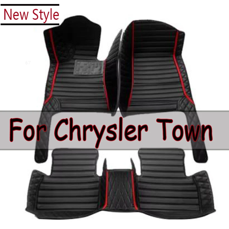 Car Floor Mat For Chrysler Town & Country 7 Seat 2013~2016 Waterproof Protection Pad Carro Rear Trunk Floor Mat Car Accessories