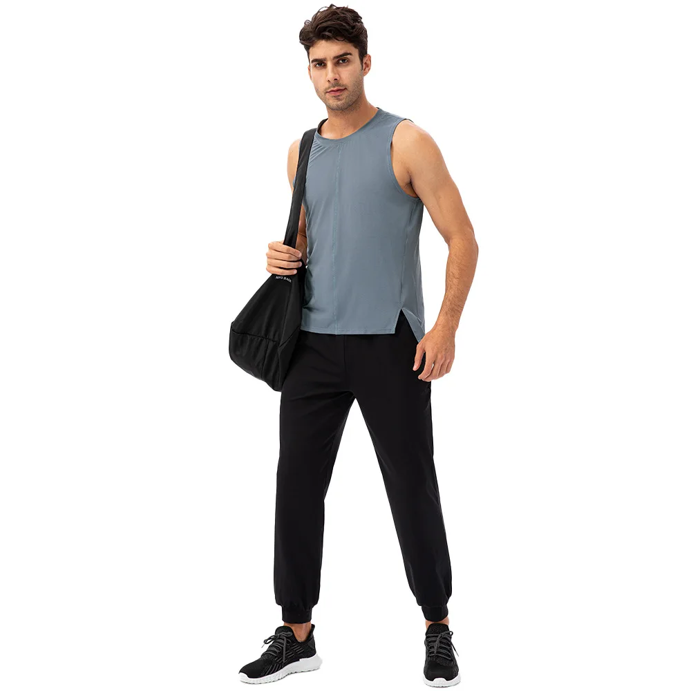 Singlet Mens Gym Fitness Sleeveless T-shirt Man Tank Top Basketball Running Racing Shirts Workout Sports Vest Marathon Singlet