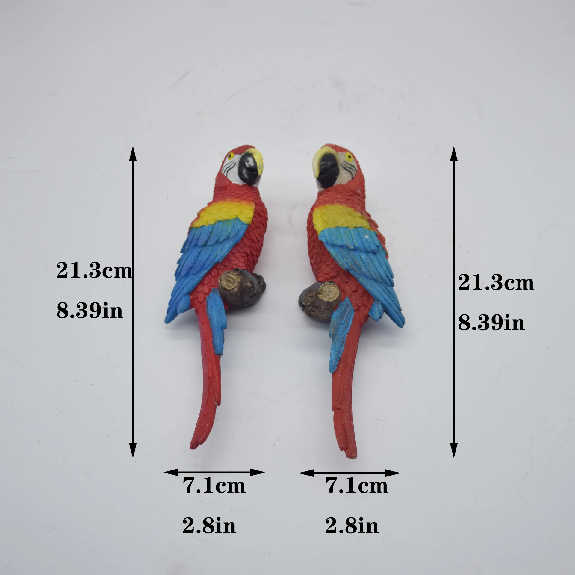 مقلد الببغاء الحلي في الهواء الطلق حديقة ديكور المنزل شجرة النباح ساحة فناء الديكور الحرف تماثيل الطيور الحيوان النحت #3